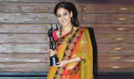 actress Vidya Balan wears a Rudraksha beaded necklace